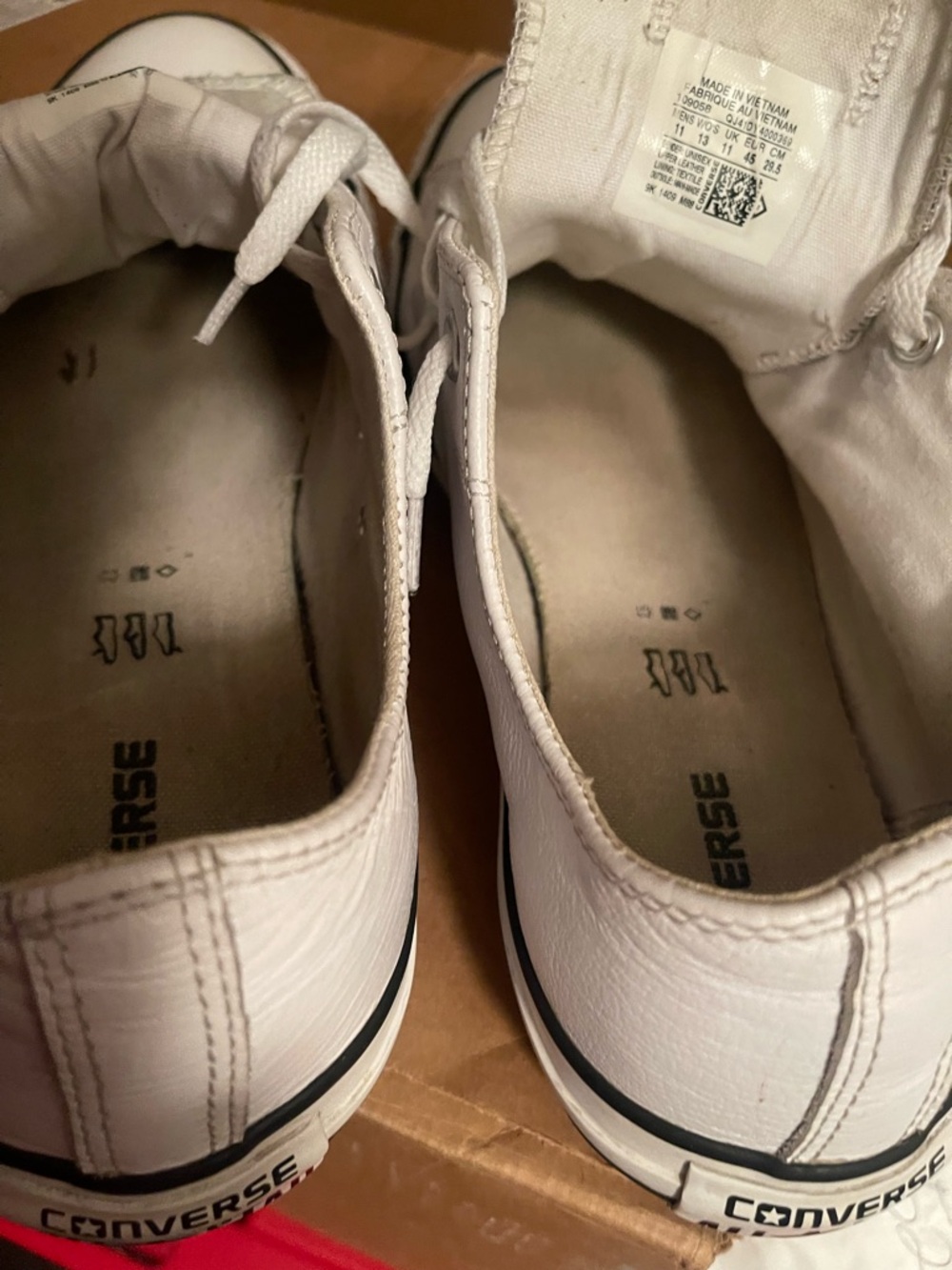 Converse Classic White Lace-Up Sneakers - Picture 6 of 7